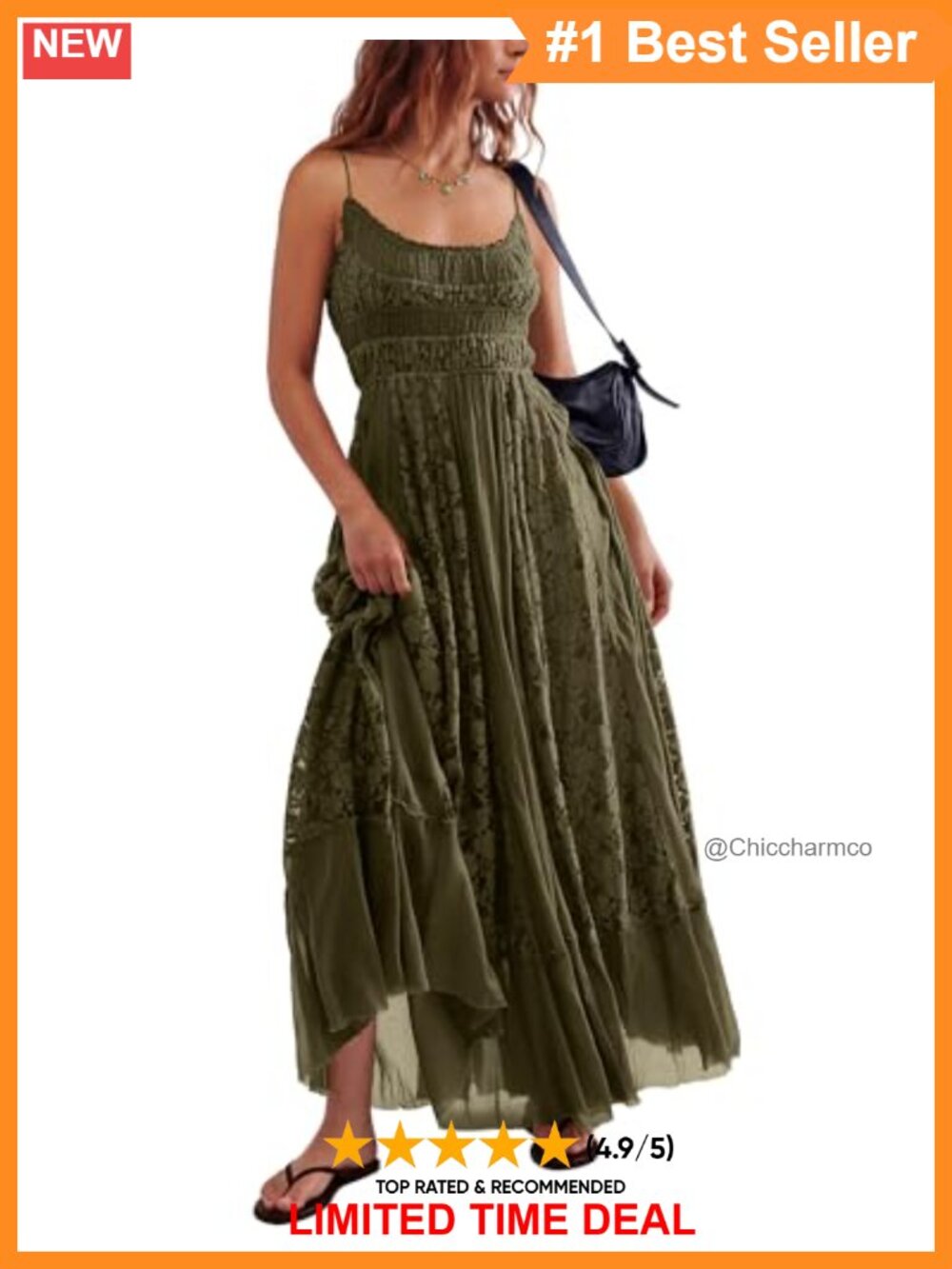 Lace Floral Embroidered Bohemian Maxi Dress Smocked A Line Beach